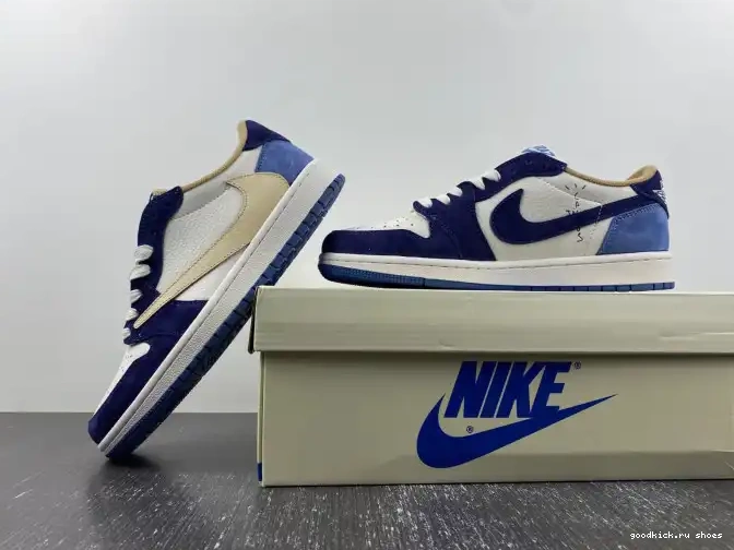 Cheap DM7866-808 TRAVIS CUSTOM JORDAN 1 X AIR SCOTT 0427